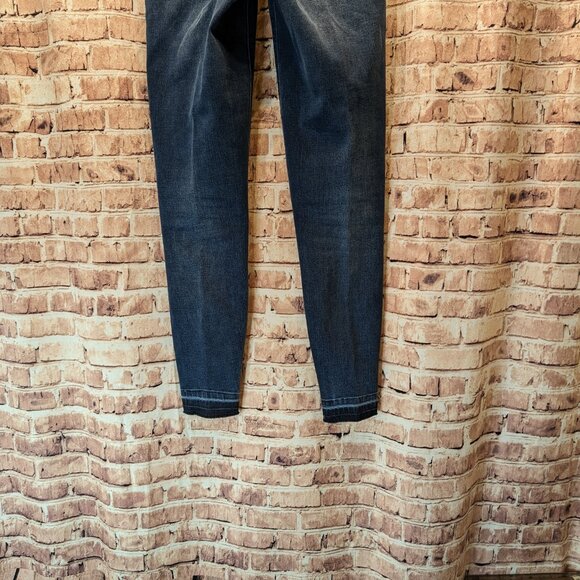 SPANX Distressed Ankle Skinny Jeans 20203R Medium Wash - Picture 9 of 16